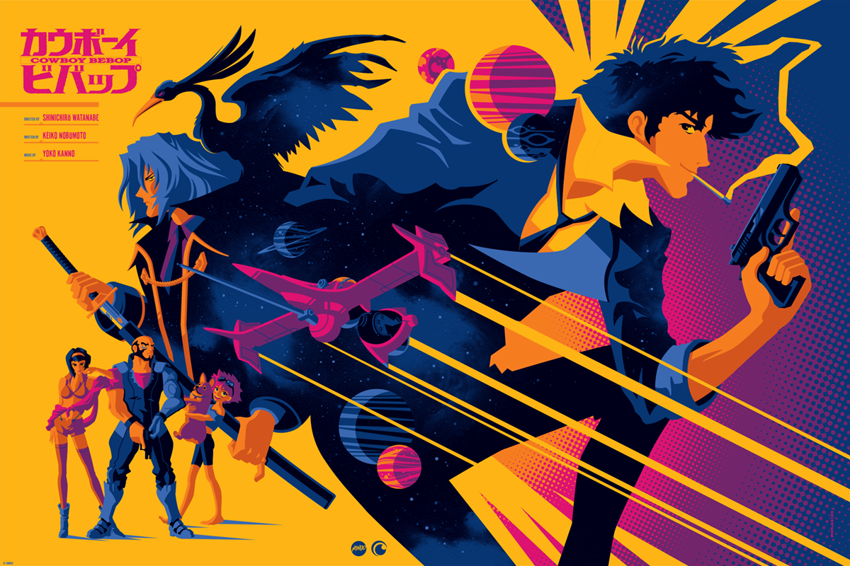 COWBOY BEBOP variant edition screenprint – strongstuffstore
