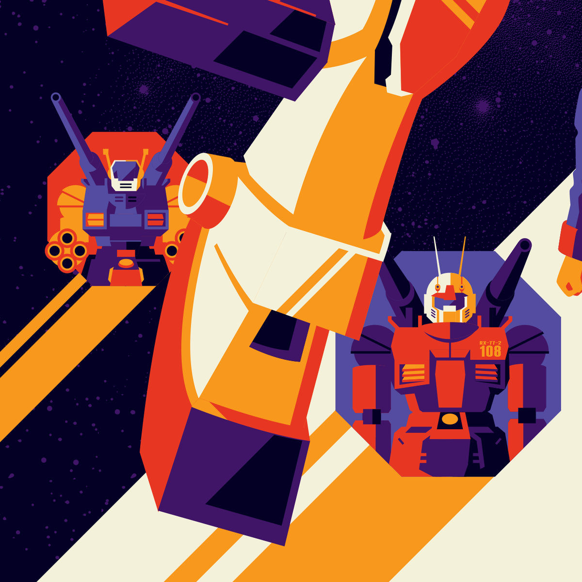 RX-78 regular edition screenprint – strongstuffstore