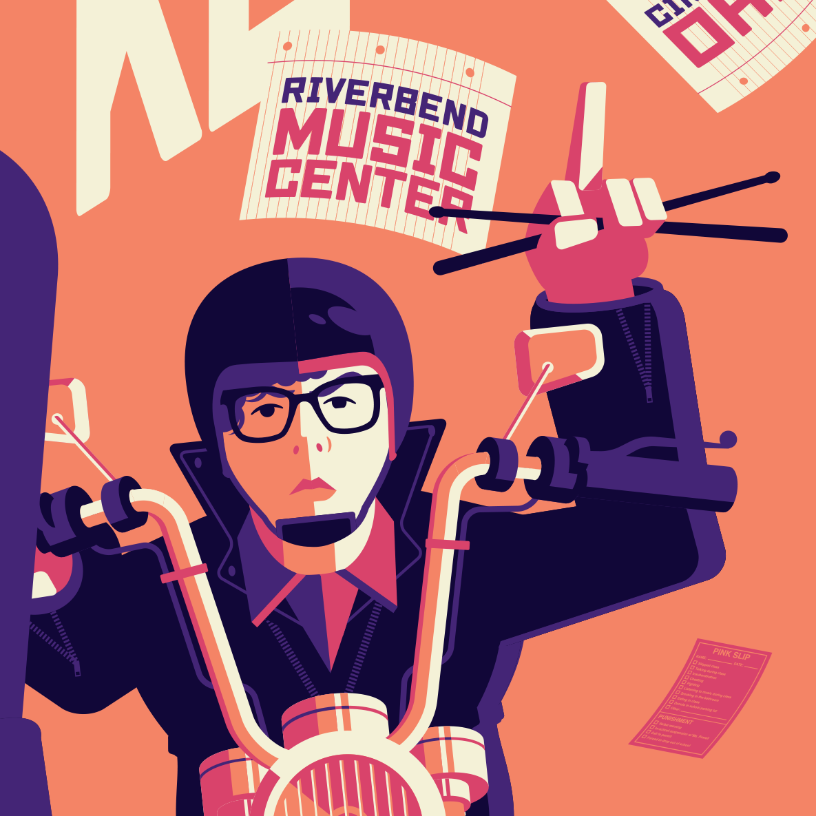 THE BLACK KEYS: cincinnati gig poster (regular colorway