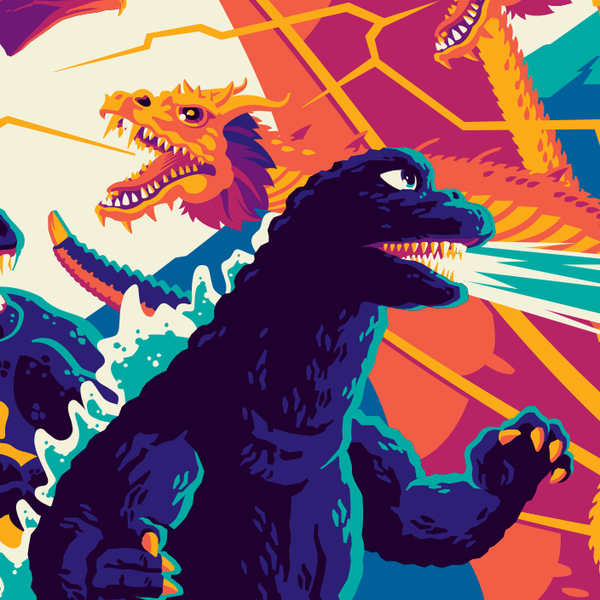destroy all monsters theme DESTROY ALL MONSTERS regular edition screenprint – strongstuffstore
