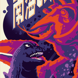 GODZILLA vs. THE SEA MONSTER limited edition screenprint