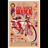 PEE WEE'S BIKE chrome edition screenprint