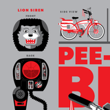 PEE WEE'S BIKE red foil edition screenprint