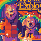 ROCK-A-FIRE EXPLOSION variant edition screenprint