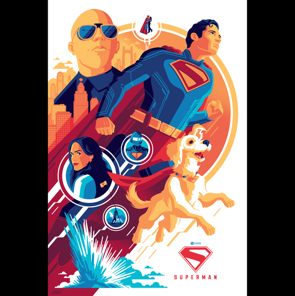 SUPERMAN sdcc edition screenprint