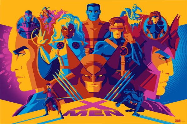 X-MEN variant edition screenprint