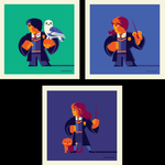 4x4: BFF16 / 3-screenprint set