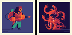 4x4: ETC11 / 2-screenprint set