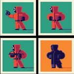 4x4: ETC13 / 4-screenprint set