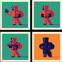4x4: ETC13 / 4-screenprint set
