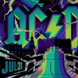 AC/DC: philadelphia midnight edition foil gig poster