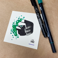 CREATURE (TEAL) marker card