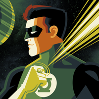 GREEN LANTERN variant edition screenprint