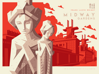 MIDWAY GARDENS regular edition screenprint
