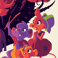 THE SECRET OF NIMH (nicodemus x cream) screenprint