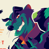 THE SECRET OF NIMH (owl x cream) screenprint