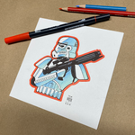 STORMTROOPER (blue) marker card