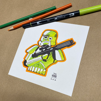 STORMTROOPER (green) marker card