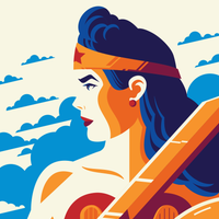WONDER WOMAN regular edition screenprint