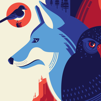 ICONIC WILDLIFE OF YOSEMITE screenprint